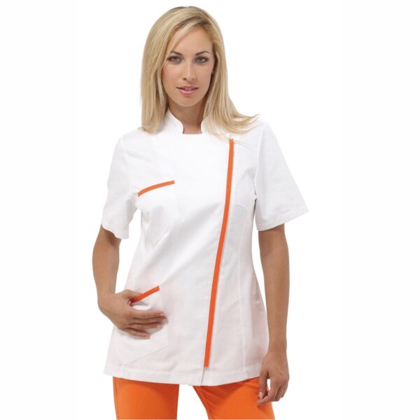 loys-bianco-arancione-casacca-medicale-assistente-alla-poltrona